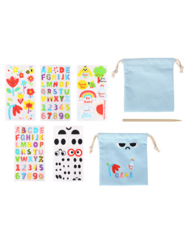 WOOPIE ART&FUN Zestaw Kreatywny Torebka + Naklejki do Dekorcji ponad 109 szt.