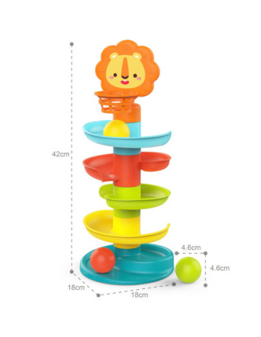 WOOPIE Tor Zjeżdzalnia Kulek Wieża z Piłeczkami Kulodrom