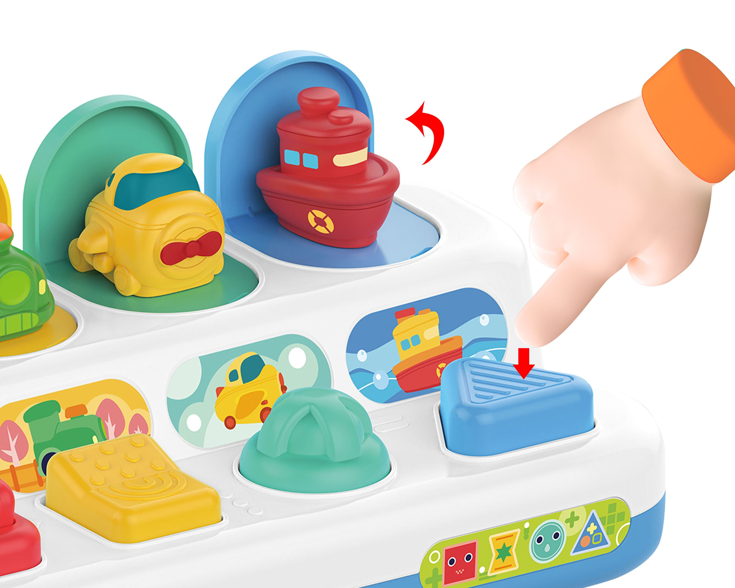 Zabawka edukacyjna wyskakujące pojazdy pop-up - 16 z 20