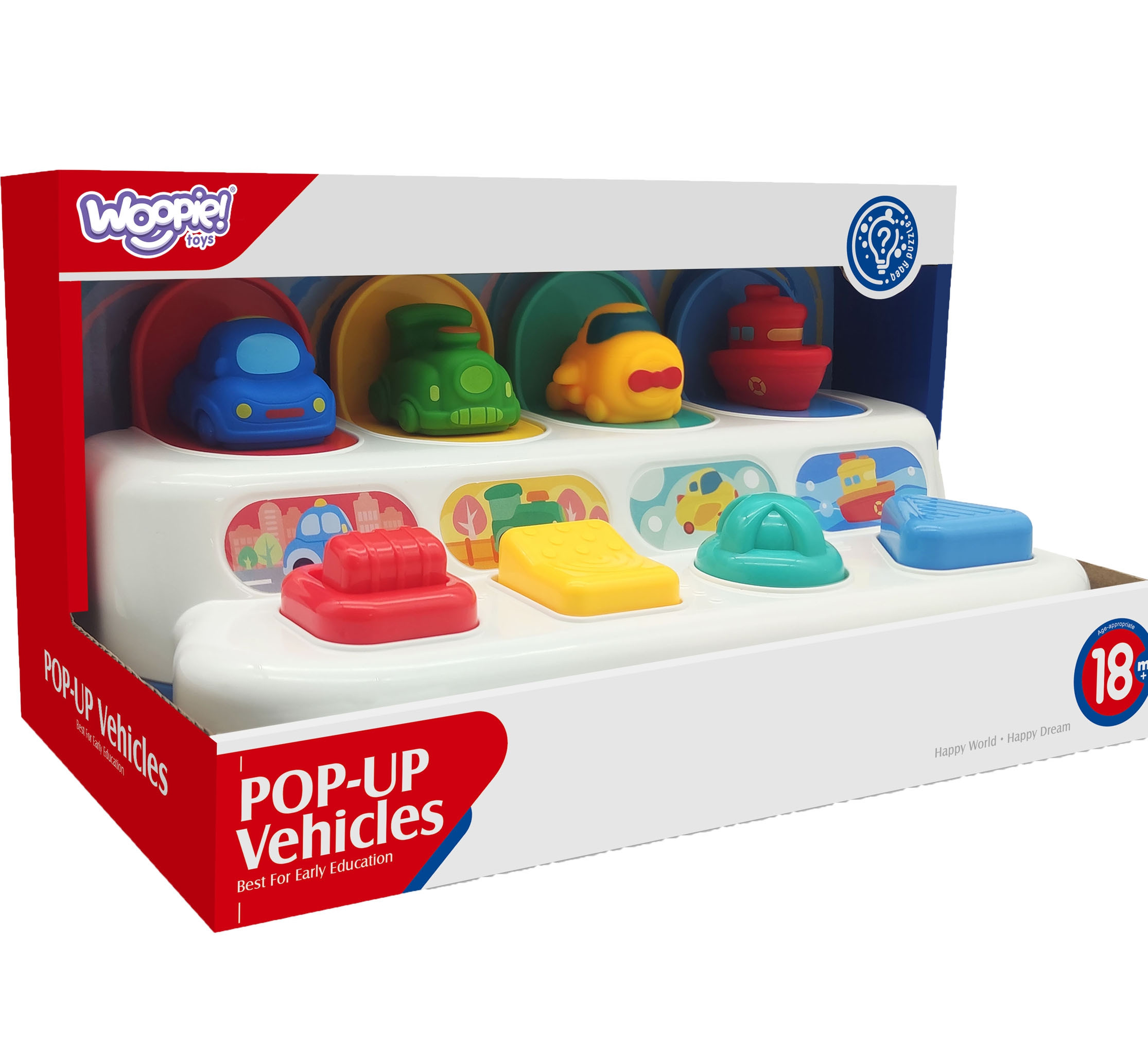 Zabawka edukacyjna wyskakujące pojazdy pop-up - 18 z 20