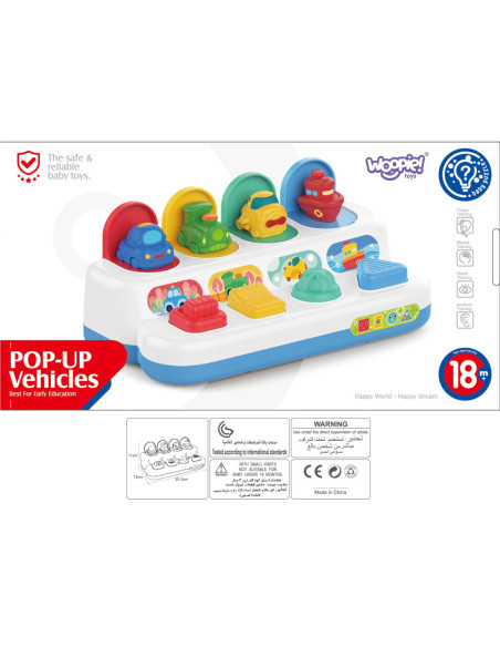 WOOPIE Zabawka Edukacyjna Wyskakujące Pojazdy POP-UP