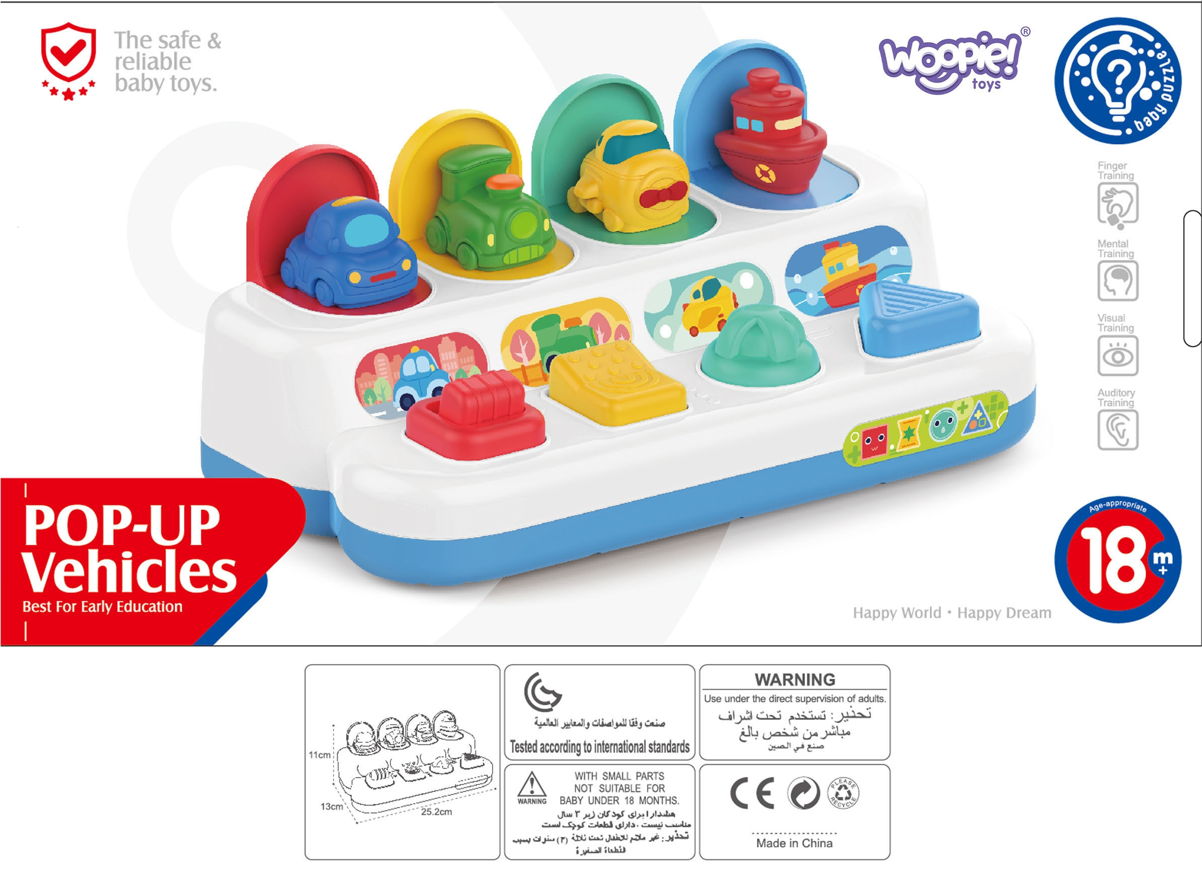 Zabawka edukacyjna wyskakujące pojazdy pop-up - 20 z 20