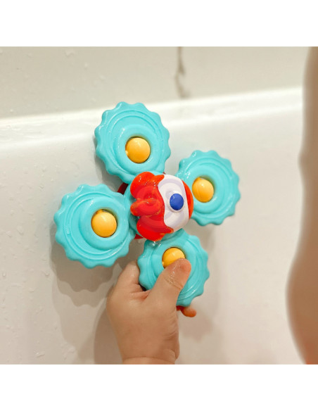 WOOPIE Gryzak Spinner Wirujący z Przyssawką Zestaw 3 szt