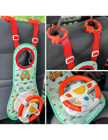 WOOPIE Kierownica Interaktywna Do Samochodu Zestaw Małego Kierowcy