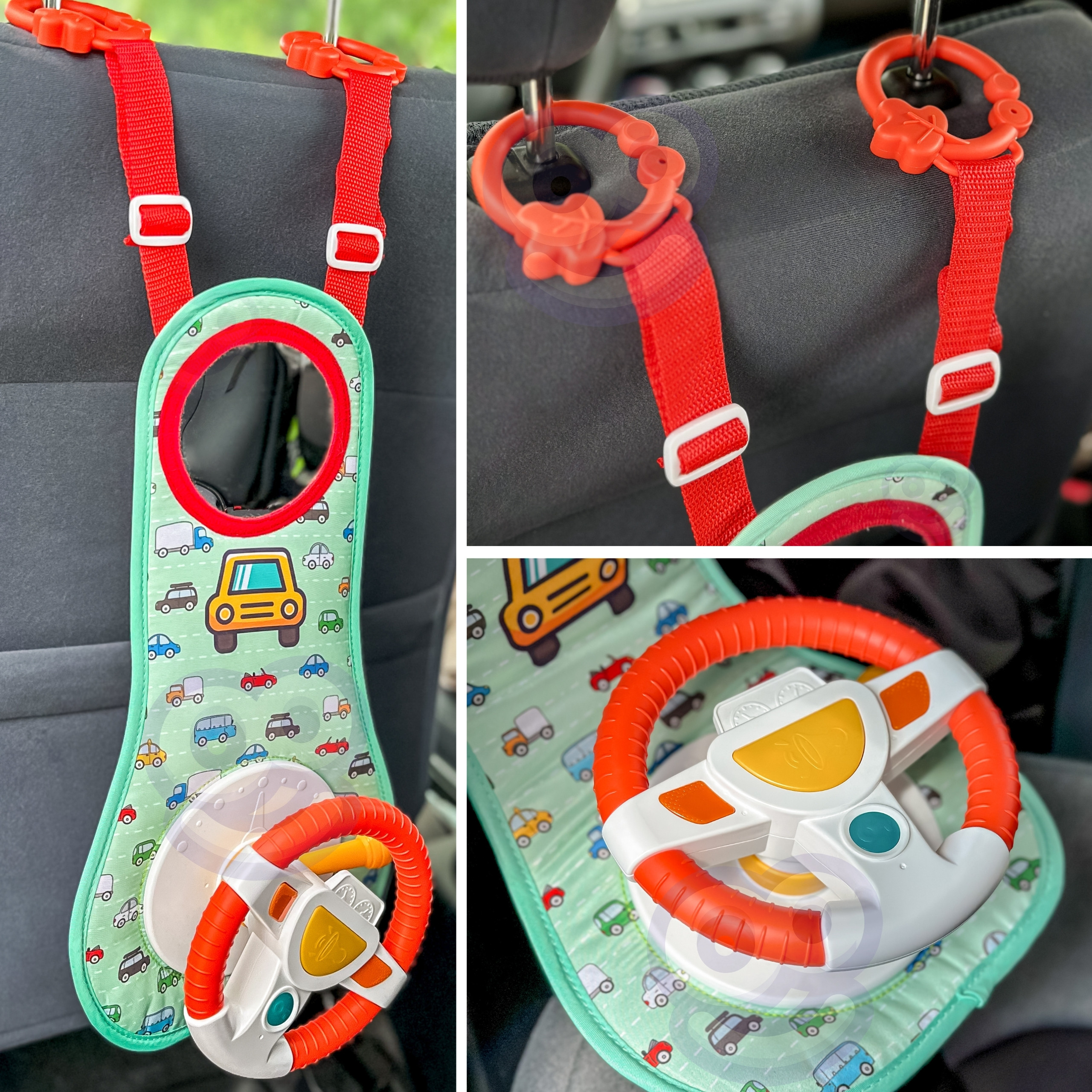 Kierownica interaktywna do samochodu zestaw małego kierowcy - 10 z 14