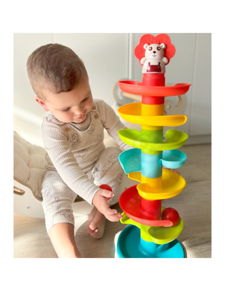 WOOPIE Kulodrom Tor Kulkowy Zestaw Spirala + 6 Kulek