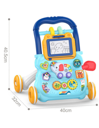 WOOPIE Interaktywny Chodzik Pchacz Muzyczny + Znikopis