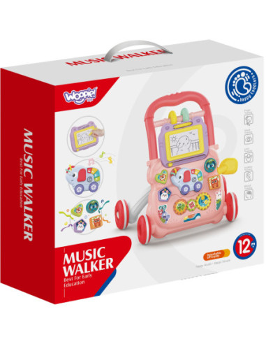 WOOPIE Interaktywny Chodzik Pchacz Muzyczny + Znikopis