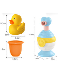 WOOPIE Zabawki do Kąpieli Kubeczek + Kaczuszka + Dozownik Mydła Zestaw 2