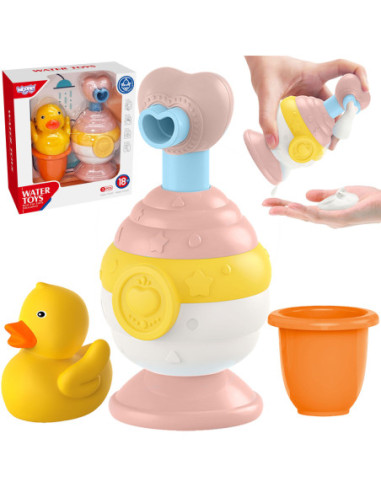 WOOPIE Zabawki do Kąpieli Kubeczek + Kaczuszka + Dozownik Mydła Zestaw