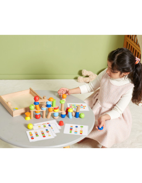 VIGA Drewniane Klocki Układanka