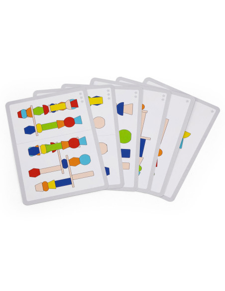 VIGA Drewniane Klocki Układanka