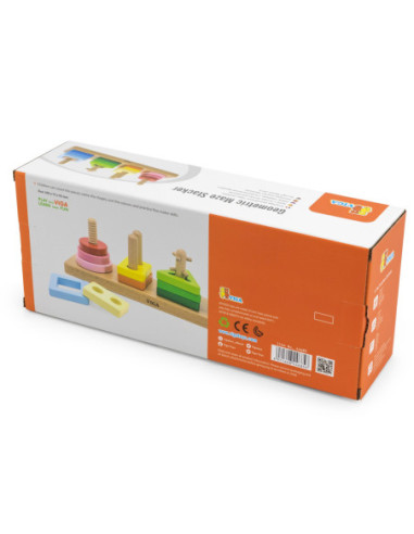 VIGA Drewniany Geometryczny Sorter Labirynt