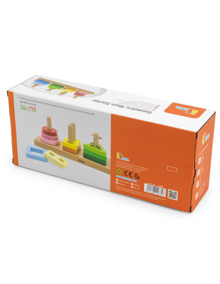 VIGA Drewniany Geometryczny Sorter Labirynt