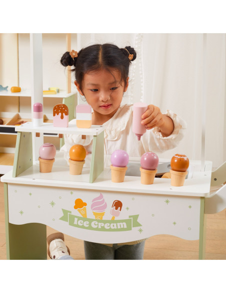 VIGA PolarB Drewniany Stragan z Lodami Lodziarnia Mobilna