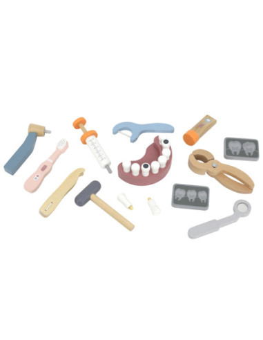 VIGA PolarB Drewniany Zestaw Dentysty Torba