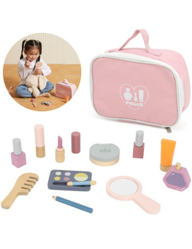 VIGA PolarB Drewniany Zestaw do Makijażu Kosmetyczka Torba