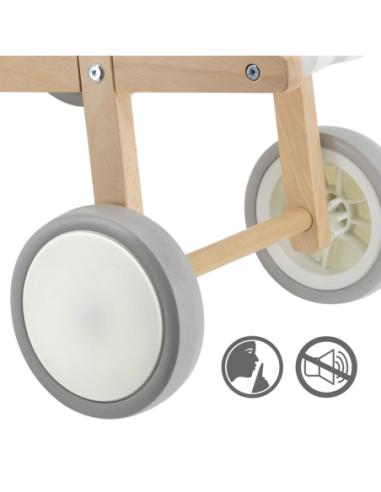 VIGA Drewniany Wózek Dla Lalek Spacerówka