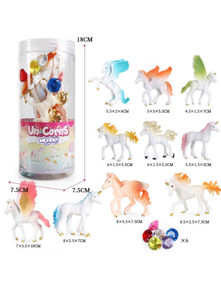 WOOPIE Zestaw Figurki Farma Jednorożce 16 szt.