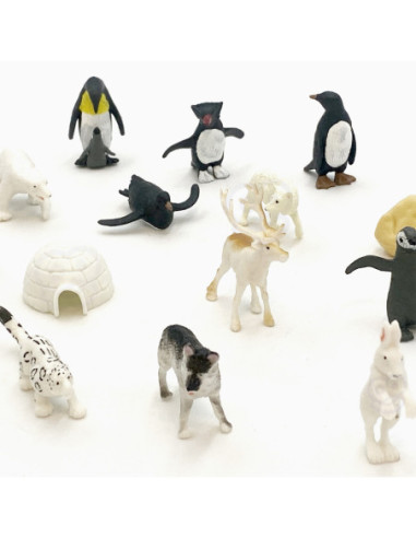 WOOPIE Zestaw Figurki Zwierzęta Arktyczne 15 szt.