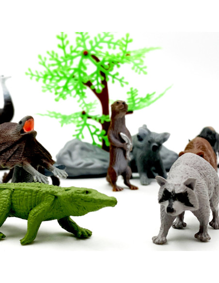 WOOPIE Zestaw Figurki Dzikie Zwierzęta 15 szt.