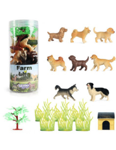 WOOPIE Zestaw Figurki Psy 16 szt.