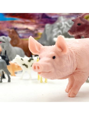 WOOPIE Zestaw Figurki Zwierzęta Farma 34 szt.