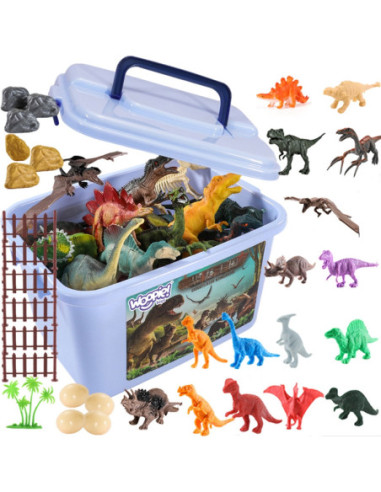 WOOPIE Zestaw Figurki Dinozaury 40 szt.