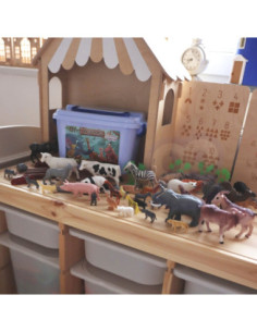 WOOPIE Zestaw Figurki Zwierzęta XXL 58 szt. 2