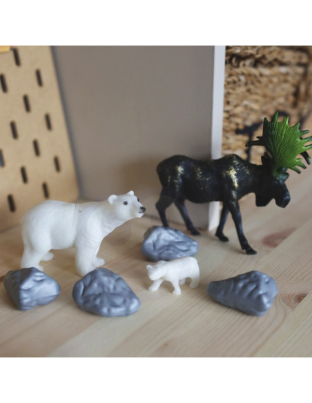 WOOPIE Zestaw Figurki Zwierzęta XXL 58 szt.