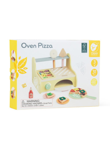 CLASSIC WORLD Drewniany Piec do Pizzy Oven Pizza 3+ FSC