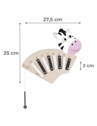 CLASSIC WORLD EDU Muzyczna Tablica Ścienna ZEBRA