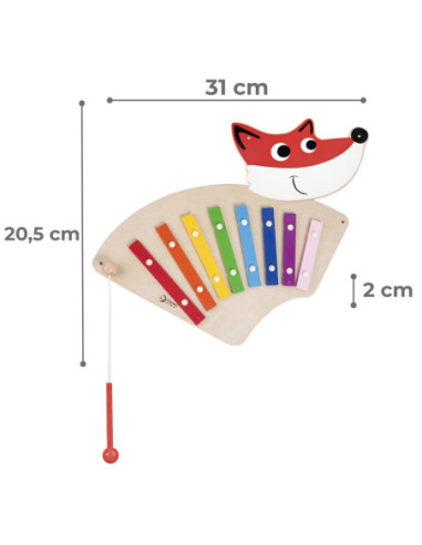 CLASSIC WORLD EDU Muzyczna Tablica Ścienna LISEK