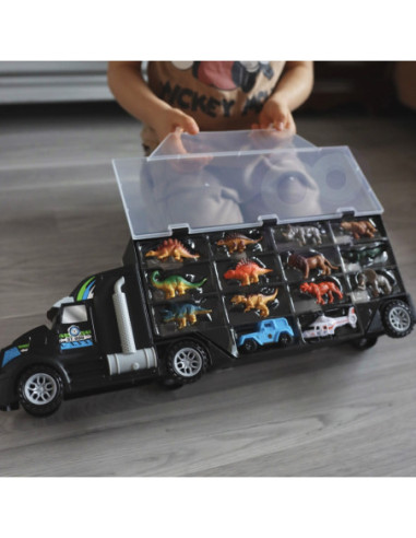 WOOPIE Samochód Transporter Dinozaury Ciężarówka