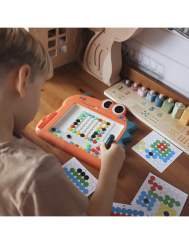 WOOPIE Tablica Magnetyczna dla Dzieci Montessori MagPad Dinozaur