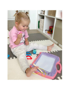 WOOPIE Znikopis Tablica Magnetyczna Kolorowa + Stempelki + Wzory 2