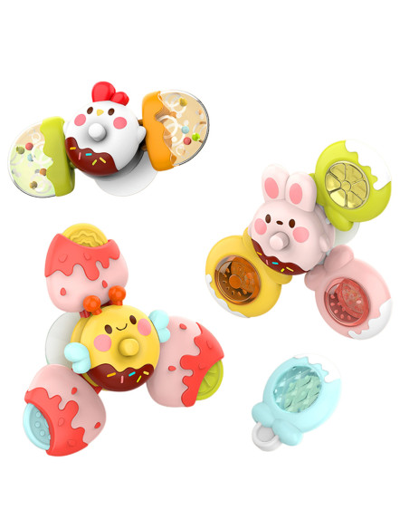 WOOPIE BABY Spinner Zabawka Sensoryczna Pszczoła Kurczak Królik Wymienne 3 szt.