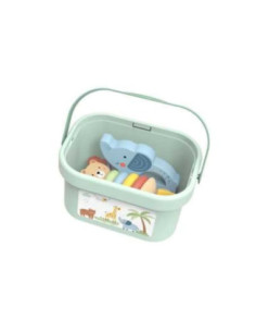 TOOKY TOY Pudełko Sorter Box 3w1 Klocki Piramidka Słonik 2