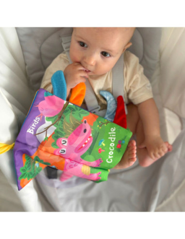 WOOPIE Książeczka z Ogonkami Zwierząt Leśnych Materiałowa