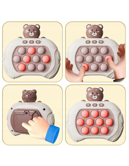 WOOPIE Gra POP IT Interaktywna Antystresowa Zręcznościowa Miś