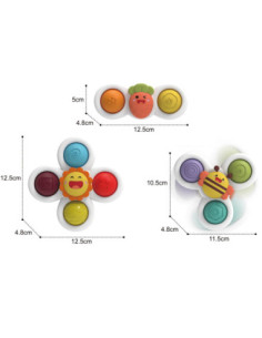 WOOPIE BABY Spiner 3w1 Zabawka Sensoryczna Edukacyjna - 4 szt. 2
