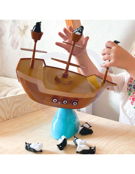 WOOPIE Gra Zręcznościowa Piracki Statek Pingwinów