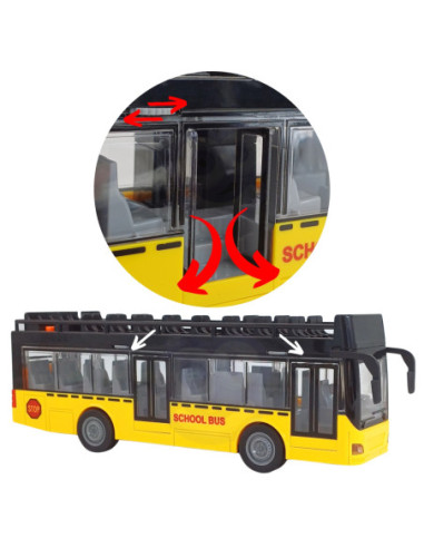 WOOPIE Autobus ze Światłami i Otwieranymi Drzwiami