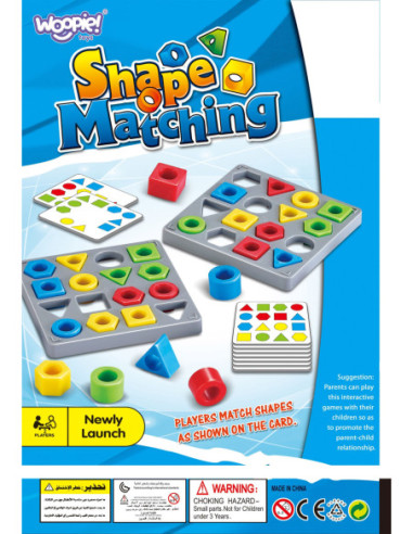WOOPIE Gra Logiczna Dopasuj Kształty