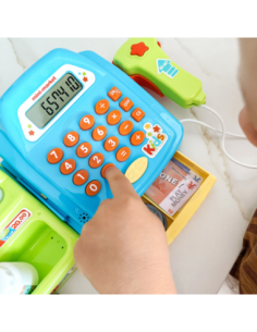 WOOPIE vaikiška parduotuvės kasa vaikams – skaičiuotuvas, skeneris 3+! 2