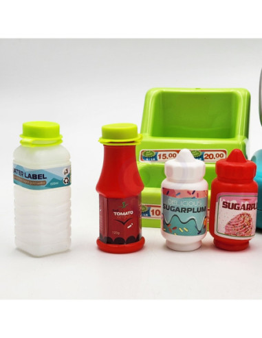 WOOPIE Kasa Sklepowa z Półką DINO Niebieski