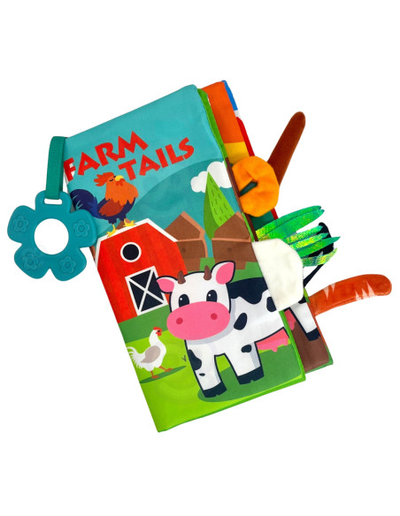 WOOPIE BABY Książeczka z Ogonkami Zwierząt Materiałowa