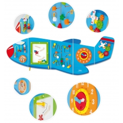 Viga Toys Sensoryczna Tablica Manipulacyjna Samolot