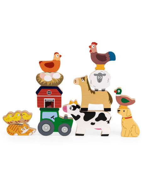 VIGA Układanka w Stosy Farma Zwierzęta