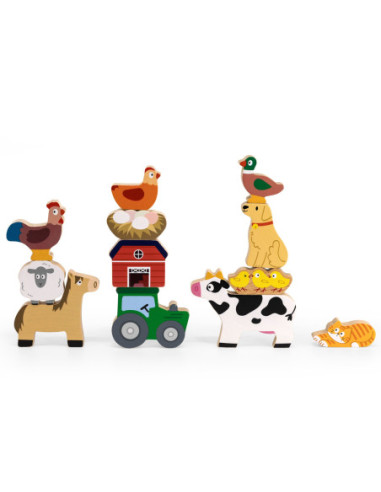 VIGA Układanka w Stosy Farma Zwierzęta